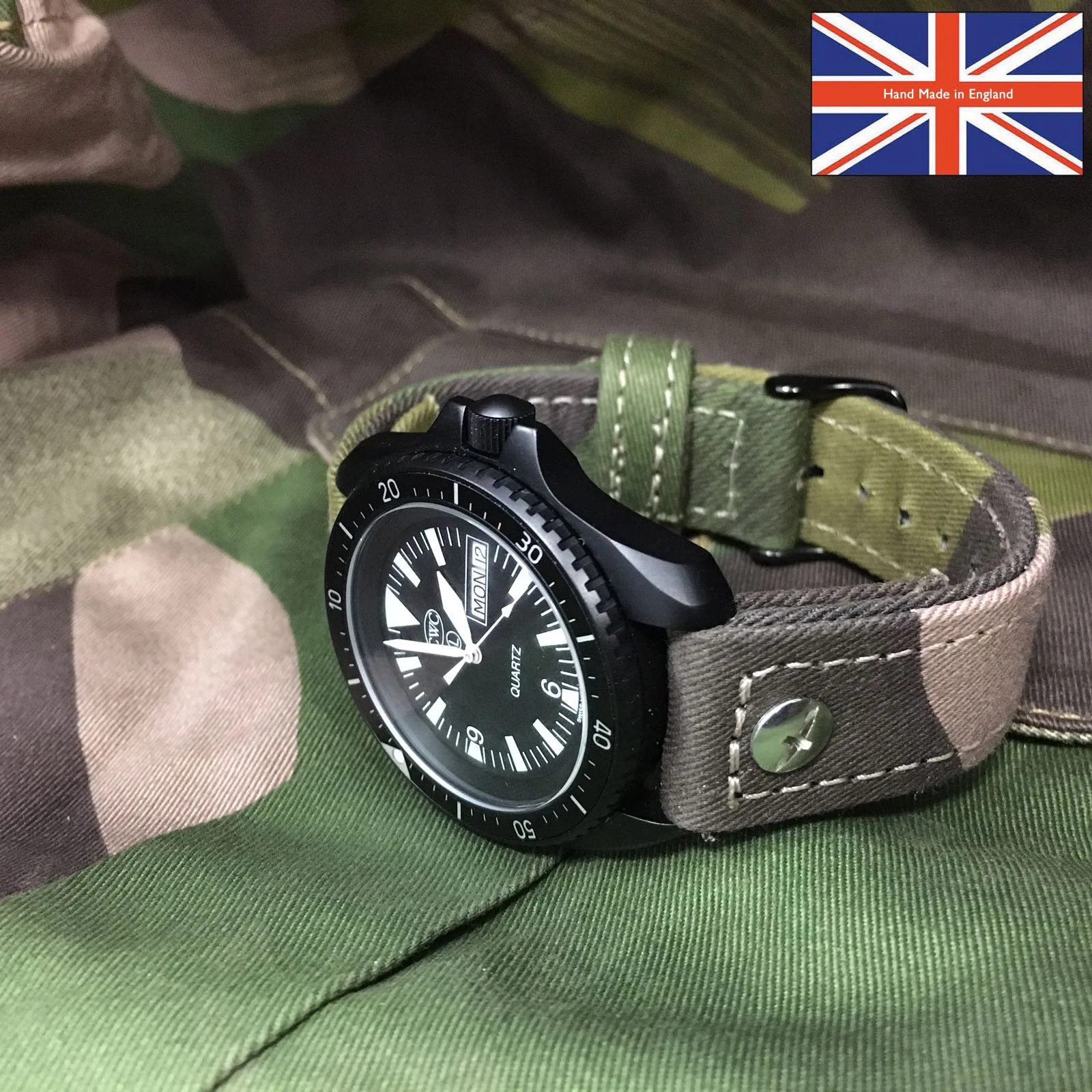 Hand-Made SAS/Para Camouflage Denison Two-Piece Watch Strap - Image 11