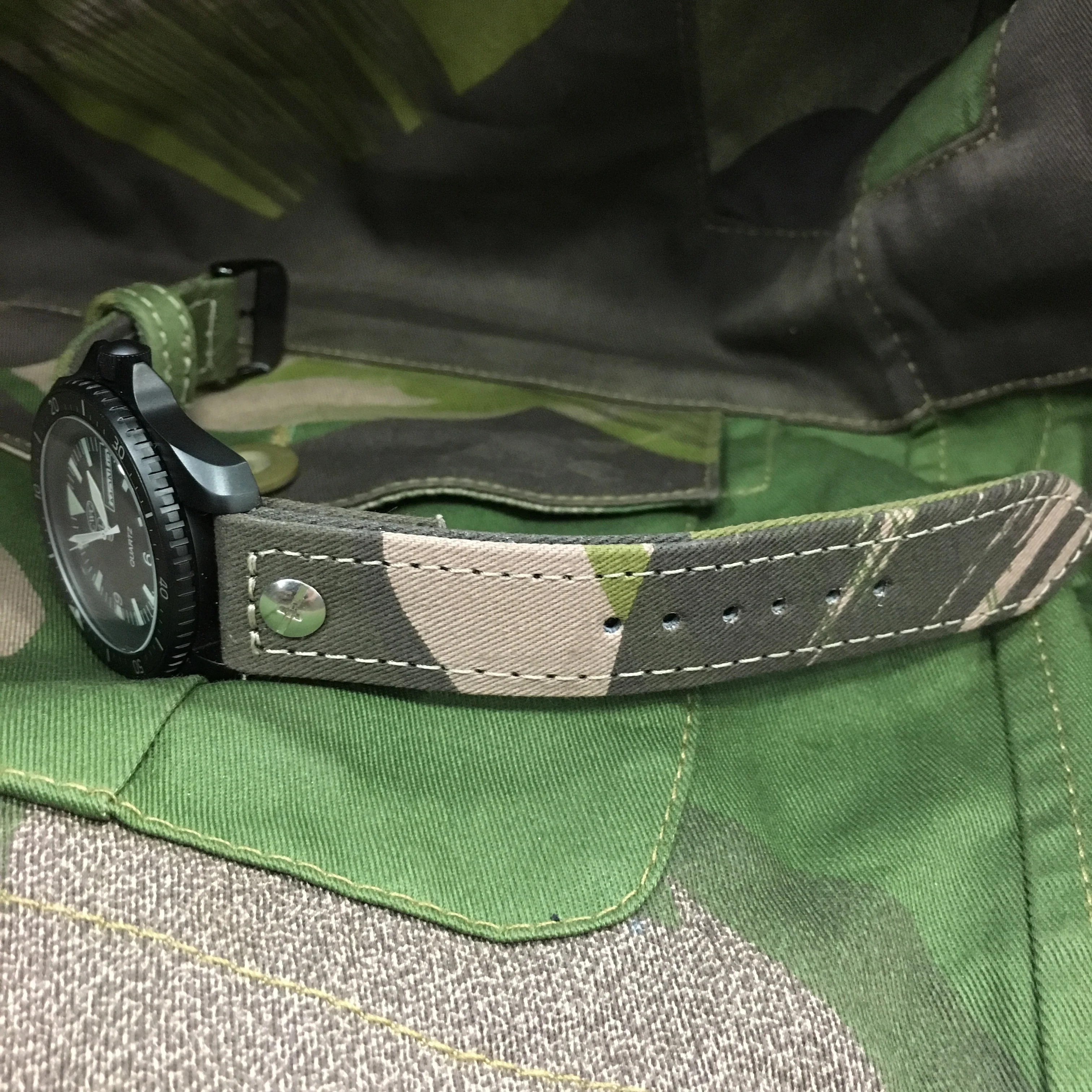 Hand-Made SAS/Para Camouflage Denison Two-Piece Watch Strap - Image 12