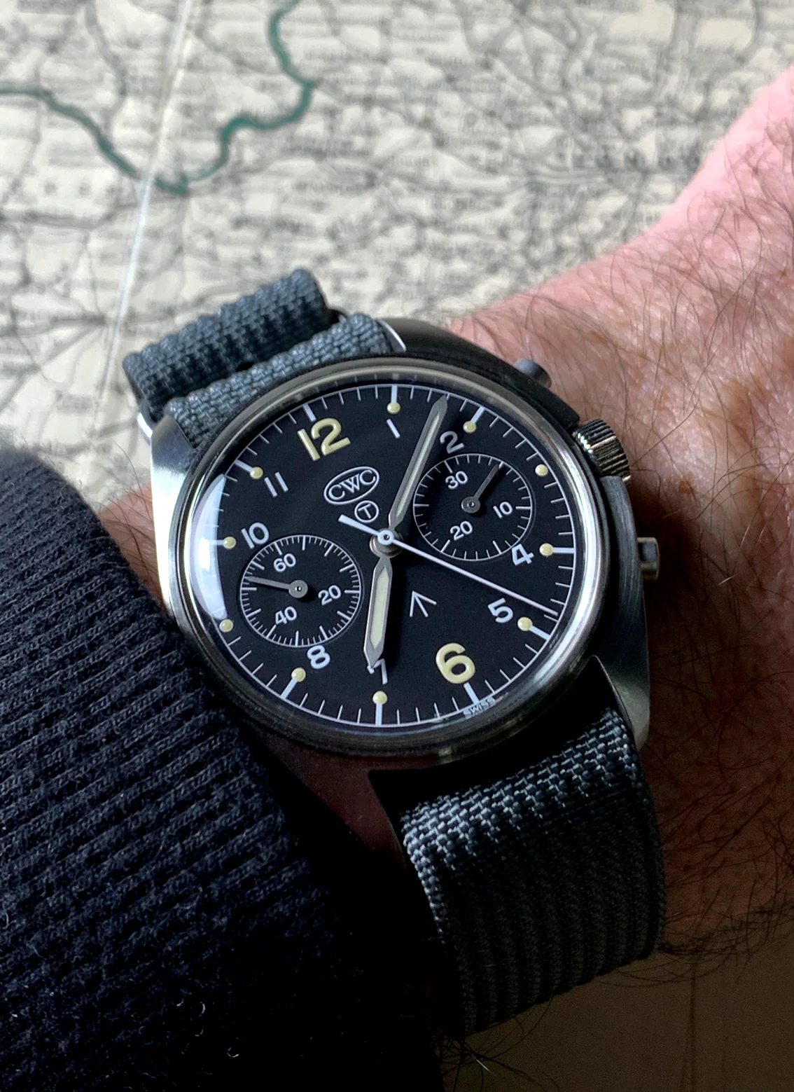 CWC Valjoux 7733 Pilot Chronograph Limited Edition Watch - Image 8