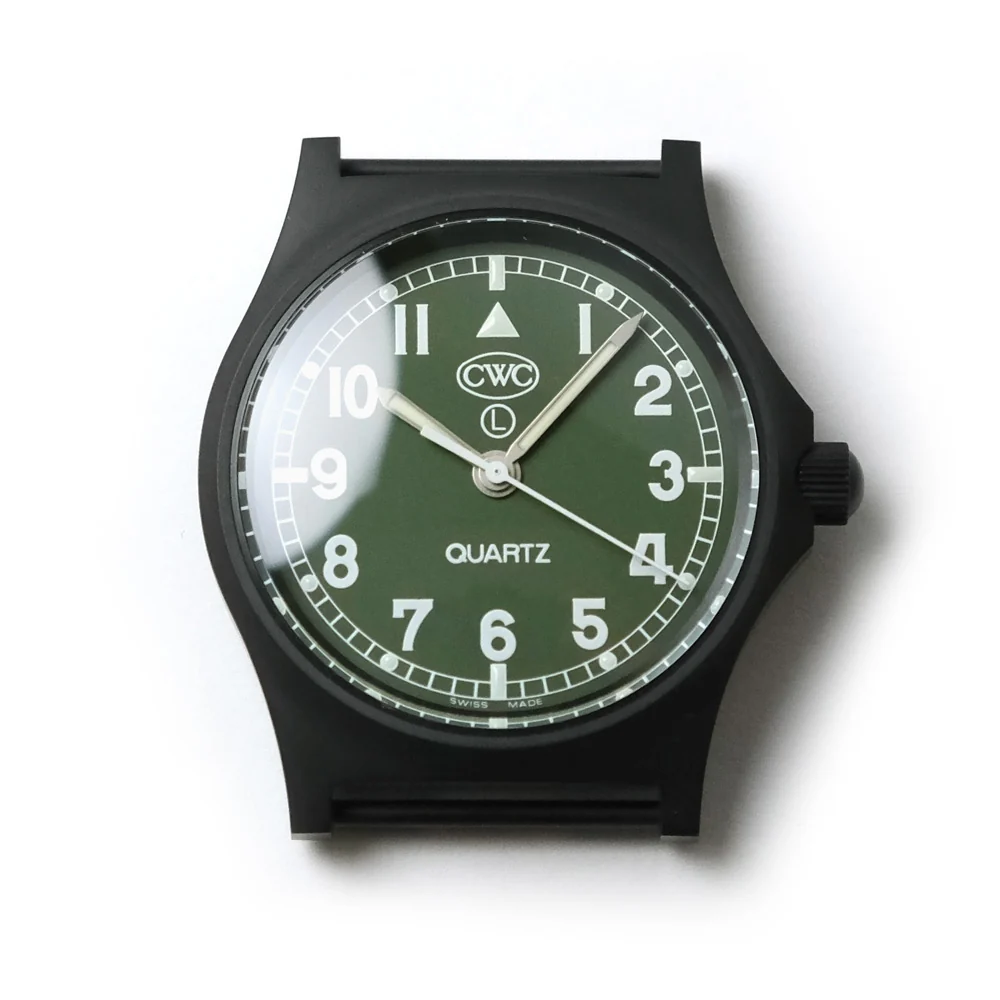 CWC GS Sapphire Military Green Watch, Black Case with Green Dial - Image 3