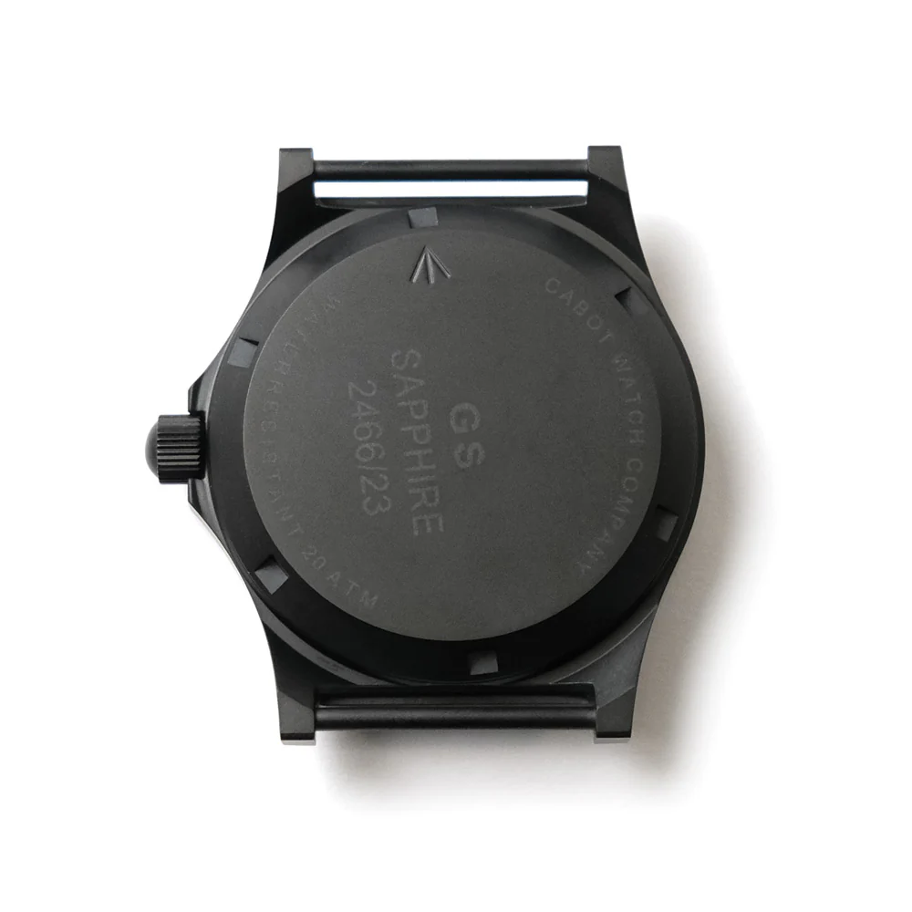 CWC GS Sapphire Military Green Watch, Black Case with Green Dial - Image 4