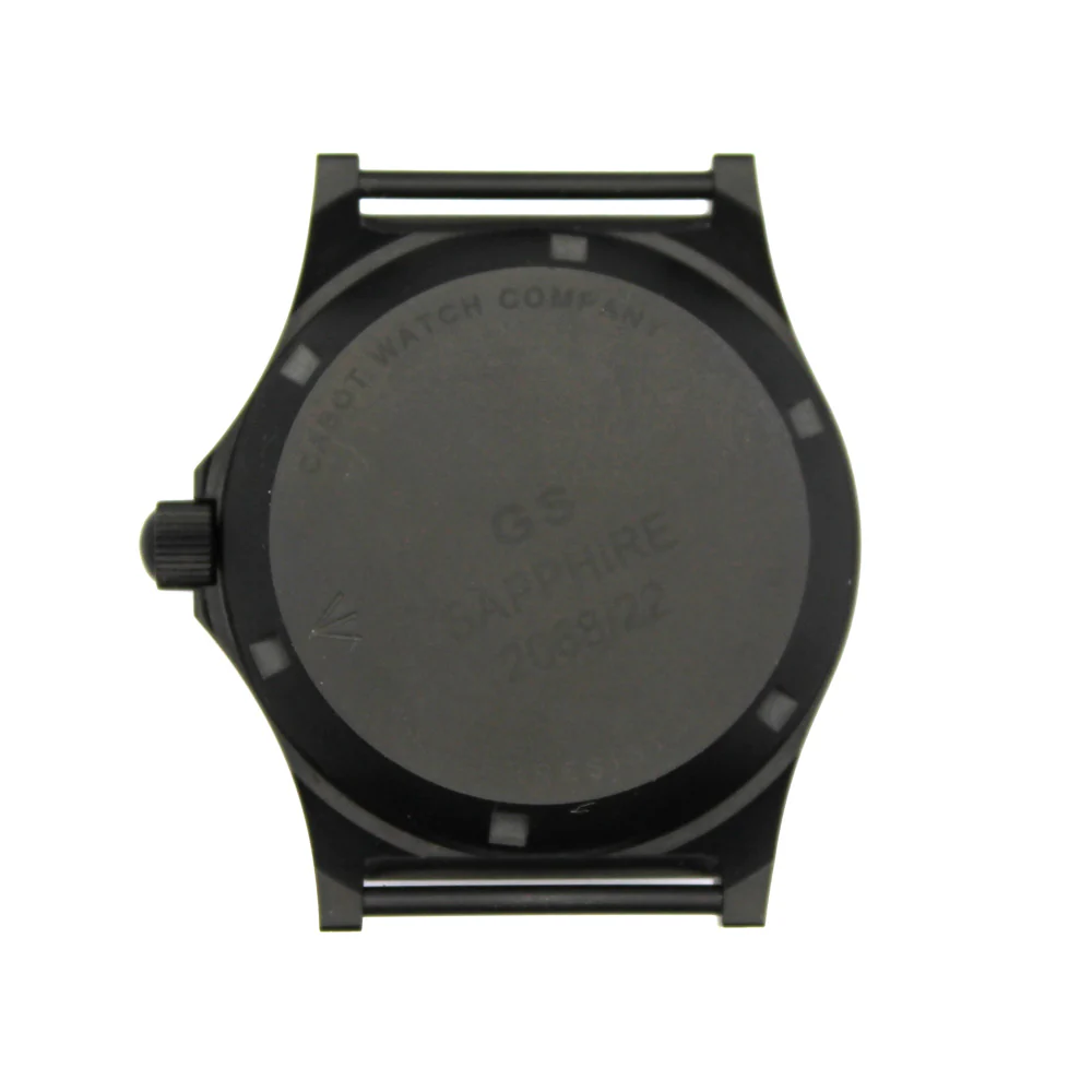 CWC GS Sapphire Watch, Black with Black Dial - Image 4