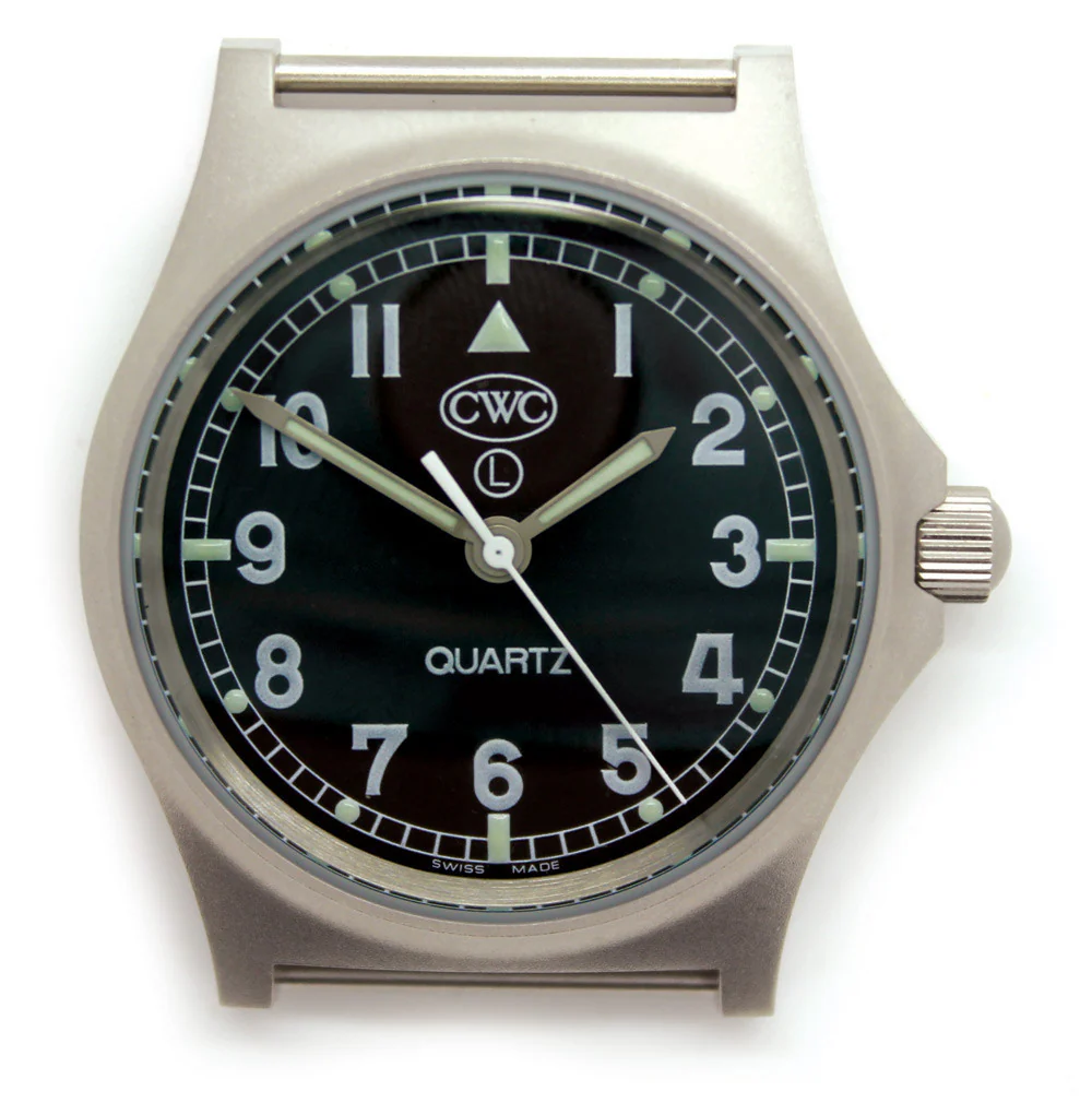 CWC GS Sapphire Watch, Stainless Steel with Black Dial - Image 3