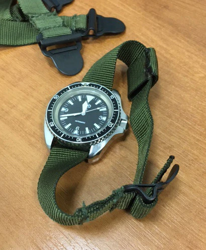 Royal Marines Falklands Era Strap, Green - Image 5